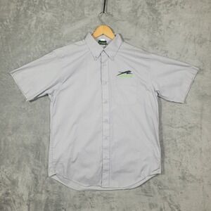 Arcticwear Shirt Mens Medium Gray Arctic Cat Button Down Short Sleeve Logo
